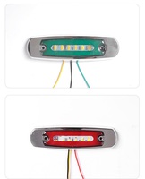 Feu de position latéral LED néon 12V 24V, lampe indicatrice de position pour camion et remorque, étanche