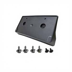 Cadre de <span class=keywords><strong>plaque</strong></span> d'<span class=keywords><strong>immatriculation</strong></span> avant en acier inoxydable noir pour Dodge Ram 1500 2019-2021, nouvel accessoire de voiture en stock, offre spéciale sur stock - Product Image 5