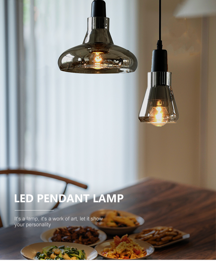 New Product Decor Villa Club Restaurant Living Room Glass Modern Light E27 Pendant Lamp