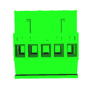 Type enfichable de borniers de rail DIN