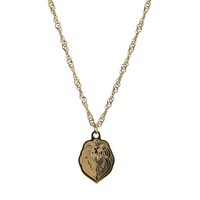 Collar con Cabeza de León Chapado en Oro de 18k, de Acero Inoxidable, Resistente al Agua y al Deslustre, con Logotipo Personalizado para Mujer