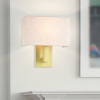 Applique murale ETL pour projet hôtelier, lampe murale de chevet en tissu bronze foncé pour lecture au lit