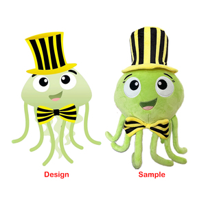 Promocional personalizado oso de peluche y dragón peluche juguete bordado a mano personaje muñecas - Product Image 1