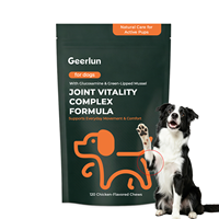 Complément alimentaire à mâcher pour animaux de compagnie, vente en gros OEM, pour le soin des articulations, avec glucosamine, chondroïtine, MSM, soutien des hanches et des articulations des chiens, comprimés à mâcher souples