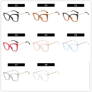 Montures pour femmes New Season 2025anti Blue Lightblack square cat Eye Gold Alloyoptical - Product Image 6