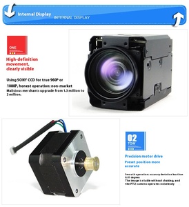 赤外線ネットワークナイトビジョン360度ズームルーフPTZカメラカーマウントT字型双眼熱イメージング - Product Image 6