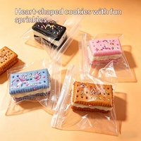 Jouet anti-stress souple en caoutchouc en forme de biscuit allongé, à récupération lente, best-seller transfrontalier