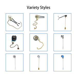 Wall Mounted 3 Speed <strong>Pull</strong> Chain <strong>Switch</strong> with Lamp &amp; Zipper <strong>Switch</strong> 6A Easy Access Bedside Lamp Zipper <strong>Switch</strong> - Product Image 5