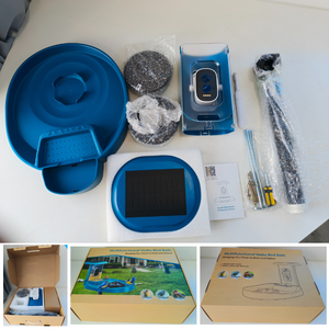 Mangeoire à oiseaux solaire d'extérieur avec caméra intelligente 4K IA, étanche IP65, écologique, sans BPA, durable, design moderne pour oiseaux et pigeons - Product Image 4