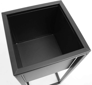 Support pour plantes d'intérieur/d'extérieur en acier inoxydable moderne Finition écologique enduite de poudre Pots de fleurs pour salon et salle à manger - Product Image 1