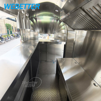 WEBETTER Street Mobile Caravan Fast Food Truck Chariot à crème glacée Remorque de nourriture mobile pour barbecue Coffee Van Beer Bar Food Truck à vendre