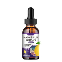 Gouttes de glycinate de magnésium avec bromélaïne et vitamines liquides pour adultes, nourrissant les nerfs cérébraux et améliorant la mémoire et le sommeil