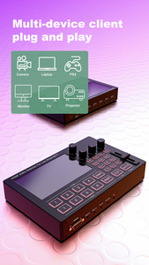 HD 1080p/60Hz HDMI giám đốc Switcher Type-C 3.0 đa kênh âm thanh chụp và trộn được xây dựng trong 5-inch IPS hiển thị cho màn hình - Product Image 3