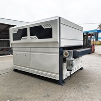 Double face de papier de verre 1300mm Machine à polir le bois pour surface incurvée