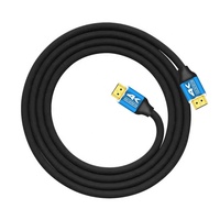 Câble HDMI haute vitesse plaqué or 24 carats 1080P 2160P 3D 4K pour TV, décodeur, DVD, résolution 8K, 2 m, fil de cuivre CCS HDR