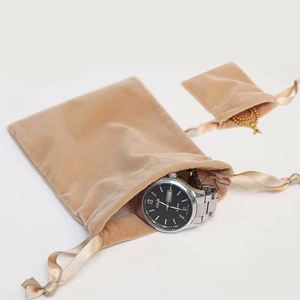 Professional Customization Large Velvet Jewelry Packing <b>Pouch</b> High Quality Fabric Velvet <b>Pouch</b> Reusable <b>Drawstring</b> Bag - Product Image 3