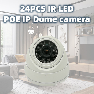 POE 4k 8MP 5MP đầy màu sắc HD <span class=keywords><strong>IP</strong></span> IR Dome <span class=keywords><strong>Camera</strong></span> 24 cái IR LED trong nhà IR-CUT H264/H265 tầm nhìn ban đêm không thấm nước CCTV máy ảnh - Product Image 3