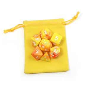Juego de Dados Poliédricos D20 de Doble Color para Juegos de Rol D&D con Bolsa de Terciopelo para Juegos de Mesa RPG - Product Image 4