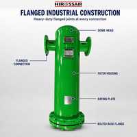 Nouveau filtre à air comprimé en acier au carbone de haute précision pour système pneumatique industriel, conception de boîtier à bride, 90 Nm/min