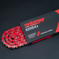 Chaîne de moto SFR Factory Direct 520SX3 OEM ODM en acier haute résistance, kit de chaîne à anneaux en X pour moto MT-03 YZF-R3 WR250R