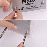 Soporte de acrílico personalizado con código QR para pago en mostrador, venta al por mayor 2026