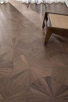 Parquet en bois massif d'ingénierie, style européen, chêne blanc, motif chevrons, certifié CE, faible teneur en COV, pour salon