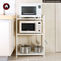 Étagère de rangement en métal à 3 niveaux, étagère de rangement à domicile et d'organisation, pour salle de bain, cuisine, salon