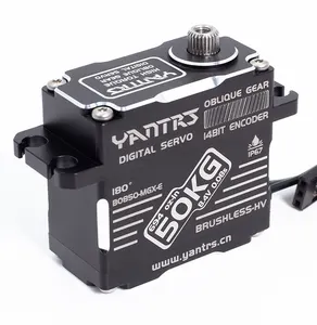 YANTRS 50KG High Speed Metal oblique Gear Direct Drive Waterproof Brushless Servo For Rc Car 1/5 1/8 1/10 Crawler Buggy 180