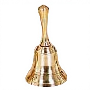 Precio de descuento superior Campana de latón Espejo Pulido Calidad Premium Venta al por mayor Campanas de mano hechas a mano Diseño OEM ODM - Product Image 1