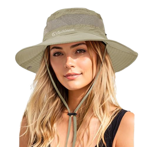 Chapeau de pêcheur Boonie pour homme/femme, protection UV, pour l'extérieur, été, soleil, en nylon durable, pour la pêche, la randonnée, <span class=keywords><strong>le</strong></span> jardinage, décontracté - Product Image 1
