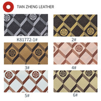 Similicuir gaufré imprimé PVC imperméable à motif monogramme pour bagages, chaussures, sacs à main, trousses de maquillage, housses de vêtements et de carnets