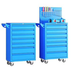 Carrito de Herramientas Móvil para Reparación de Automóviles, Cajones Resistentes para Taller, Carro de Reparación Multifuncional, Capacidad de Carga de 200 kg, 610x610x330 mm - Product Image 2
