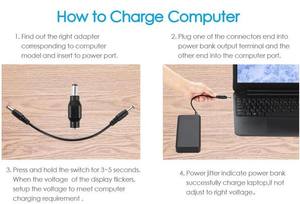 Meilleures ventes de batteries externes pour ordinateur portable, fabricant de Shenzhen, <span class=keywords><strong>20100</strong></span> mAh, 5V 9V 12V 15V 16.5V 19V 24V, batterie externe avec sortie CC en vente - Product Image 5