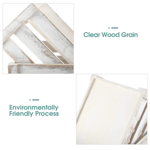 <span class=keywords><strong>ลัง</strong></span>ไม้ขนาดใหญ่ลังไม้พาเลทไม้แบบชนบทสำหรับตกแต่งบ้านของขวัญตามสั่ง - Product Image 4