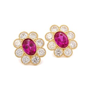 Pendientes de lujo con diamantes para mujer, Plata de Ley 925, joyería fina elegante, uso diario clásico, regalo de aniversario de boda - Product Image 2