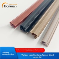 Bande d'étanchéité en élastomère TPE pour portes et fenêtres, en silicone extrudé, de forme spéciale, anti-poussière, anti-collision, insonorisante, imperméable