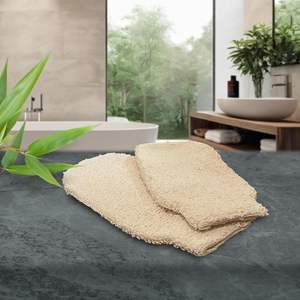 Gants de bain en chanvre naturel pour exfoliation de la peau, <span class=keywords><strong>gant</strong></span> de toilette pour gommage corporel et nettoyage, luffa doux pour hommes et femmes - Product Image 6