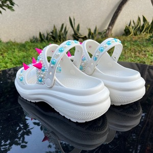 Sandales et pantoufles d'été pour femmes à semelle épaisse, antidérapantes, style coréen, mode, sensation nuage doux, pour l'extérieur 2026 - Product Image 4