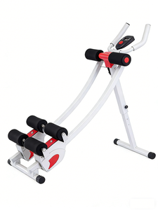 복근 운동 기구 홈짐 코어 근력 트레이닝 장비 복근 크런치 코스터 4단계 강도 디지털 디스플레이 접이식 코어 트레이너 - Product Image 6