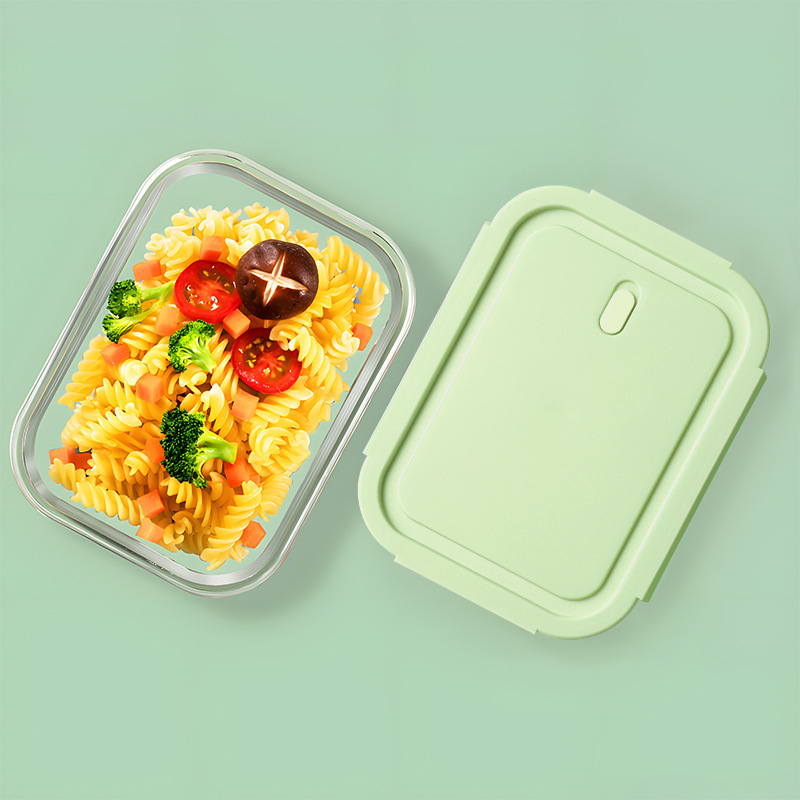 Glass Kitchen Lunch Box High Temperature Resistant Microwave Safe BPA Free Dishwasher Safe Large Capacity Food Container view 3