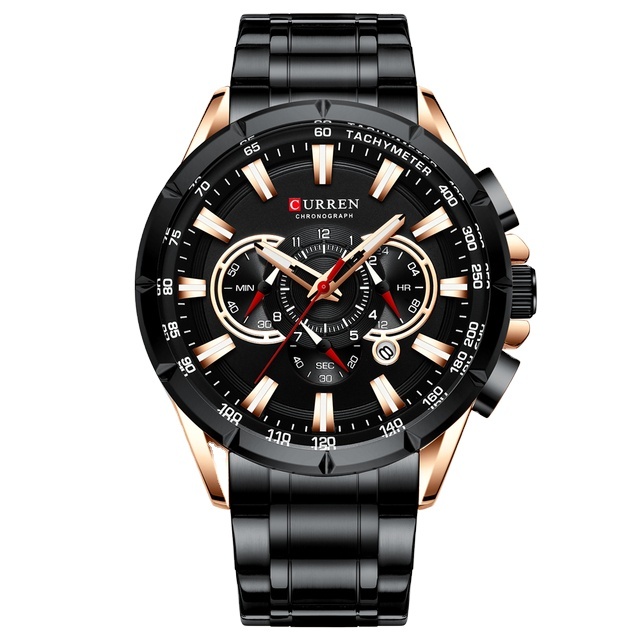 CURREN 8363 Luxury Men Quartz Wristwatch Sports Chronograph Clock Male Stainless Steel Fashion Business Watch for Montre Relojes