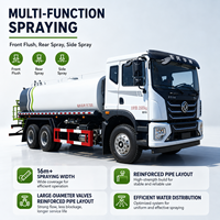 Camion-citerne d'arrosage 6x4 Dongfeng T5 20000L, véhicule de pulvérisation vert, camion-citerne d'irrigation et de lavage routier Yuchai 270HP