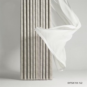 Foshan e Guangzhou moderno colore solido casa nero fuori <span class=keywords><strong>tende</strong></span> in tessuto di lino per il soggiorno - Product Image 2