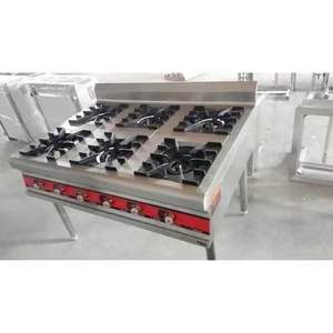 Cuisinière à gaz commerciale RUITAI en acier inoxydable à 4 brûleurs avec allumage électronique et support pour <span class=keywords><strong>wok</strong></span> chinois - Product Image 1