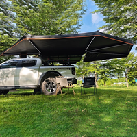 Abri de voiture autoportant en gros 2M 2.5M 270 °   Tente de camping latérale arrière imperméable pour voiture avec parois