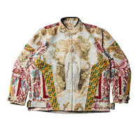 Blouson Bomber Femme Personnalisé Hiver Manches Longues Fermeture Éclair Détails Patchwork Style Streetwear Service OEM Logo Avant Y2K