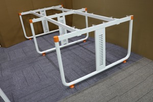 Pata de metal para oficina, con función de cable, mesa de metal para <span class=keywords><strong>4</strong></span> personas - Product Image 2