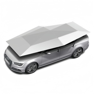 Tettoia Mobile per Auto Dingku, Parasole Automatico, <span class=keywords><strong>Copertura</strong></span> Tetto, Ombrello in Tessuto Impermeabile, Isolamento Termico, Spesso e Pieghevole - Product Image 1