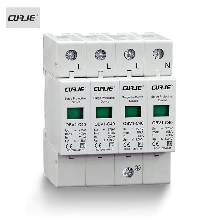 40ka class 2 power electric voltage surge protector SPD 220v over voltage protection device electrical suppressor surge