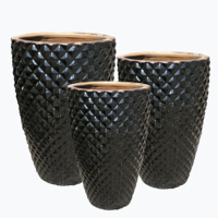 Grand pot en céramique rustique fait main, résistant au gel, pour arbres et fleurs, décoration de jardin et de maison, utilisation en centre commercial